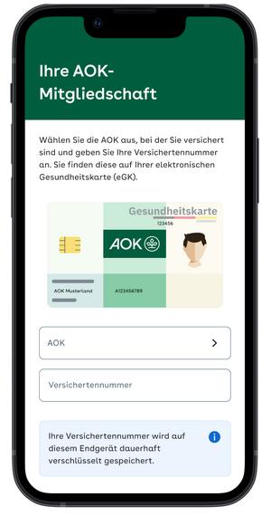 "AOK Mein Leben"-App Bildschirmfoto